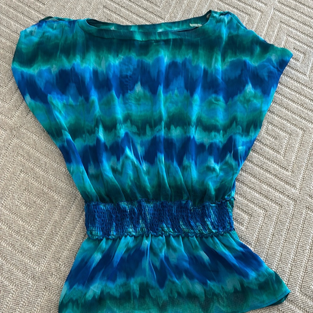 W Swim multi colored swim coverup dress